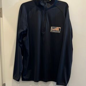 Team Salute - black Long Sleeve Pullover with Salute Patch- men’s large